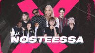 YleX Nosteessa -artistit yhdessä X-elementin edessä.