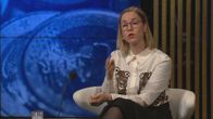 Ministeri Hanna Sarkkinen A-Talkissa.