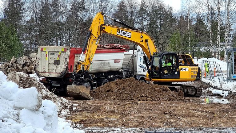 Rakuunamäen päiväkotia rakennetaan