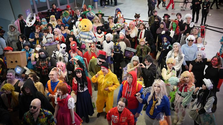 Comic Conin yleisöä Tampereella. 
