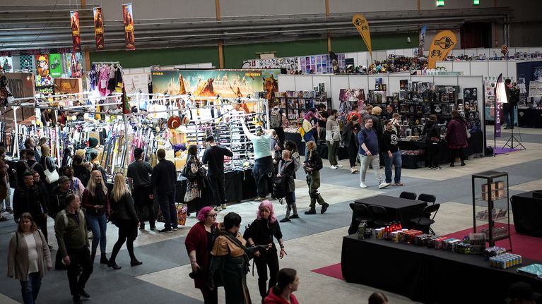 Comic Conin yleisöä Tampereella. 