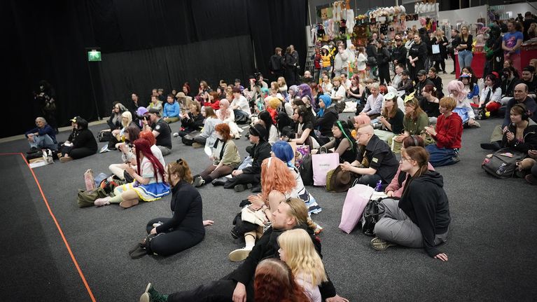Comic Conin yleisöä. 