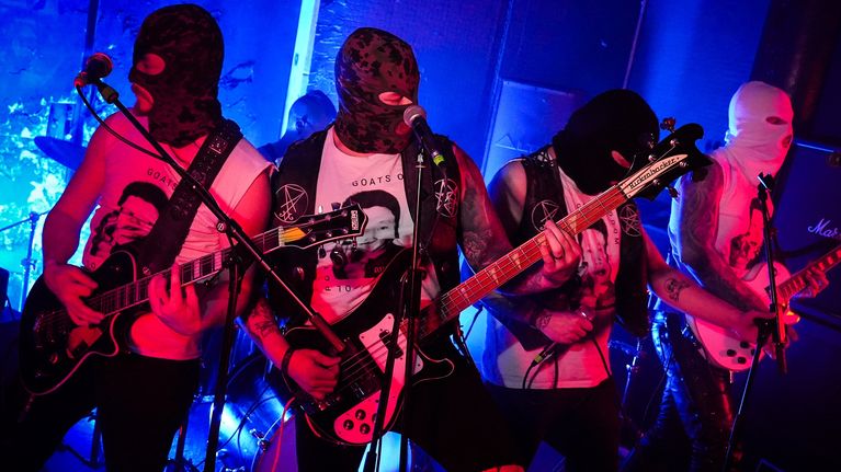 Goats of Doom esiintyy Olari Annihilation -festivaalilla. 