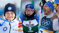 Eero Hirvonen, Minja Korhonen, Ilkka Herola ja Wille Karhumaa kuvakollaasissa.