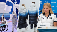 Olympiaurheilijoita eri vuosina Luhdan valmistamissa vaatteissa.