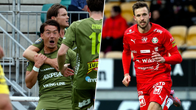 IFK Mariehamn-spelare och Jaro-spelare.