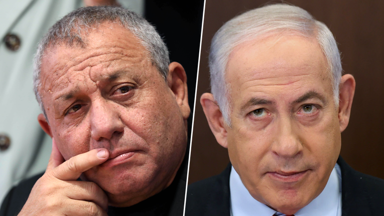 Gadi Eisenkot  och Benjamin Netanyahu.