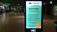 Mall of Triplan mainosnäytöillä näkyy nyt muistutuksia kauppakeskuksen järjestyssäännöistä.