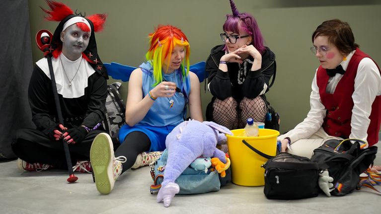 Comic Conin yleisöä Tampereella. 