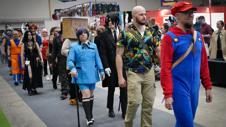 Comic Conin yleisöä Tampereella. 
