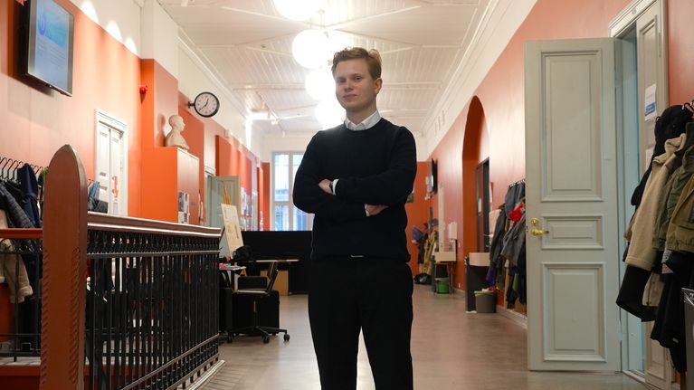 14 laudaturin ylioppilas Aleksi Laitinen.