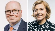 Kuvassa europarlamentaarikot Eero Heinäluoma ja Henna Virkkunen vierekkäin.