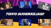 Toivo suosikkejasi -kehoitus kuvassa.