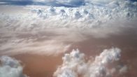 Saharan autiomaa Mauritanian kohdalla yläilmoista kuvattuna.