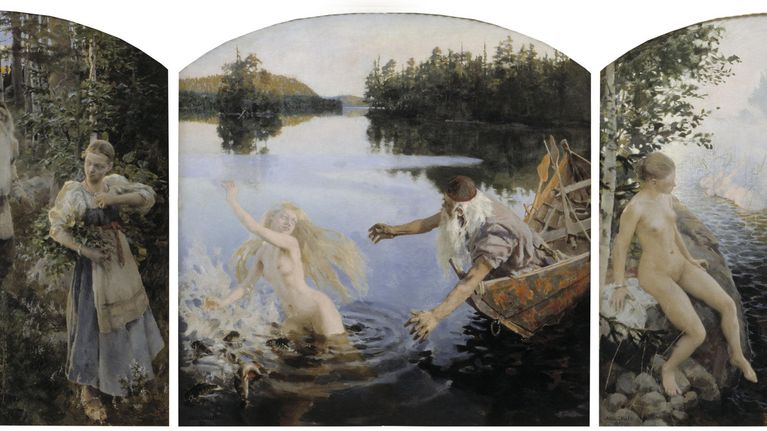 Akseli Gallen-Kallelan maalaus Aino-taru.