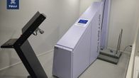 The airport's body scanner — a large box with a platform for standing.