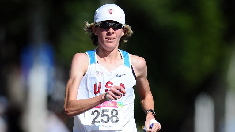 Camille Herron maratonilla vuonna 2011.