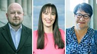 Kolmen kuvan yhdistelmä, jossa Joona Räsänen, Eveliina Heinäluoma ja Tarja Filatov.