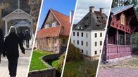 Neljän kuvan kollaasi, jossa Seurasaaren, Hvitträskin, Louhisaaren ja Langinkosken museot.
