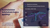 Grafiikka kertoo suomalaisten kasvun pysähtymisestä.