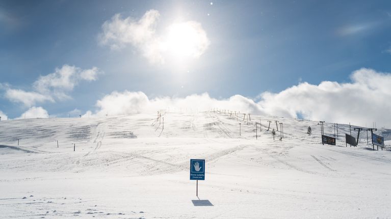 Suljettu laskettelurinne Kolarin Ylläksellä
