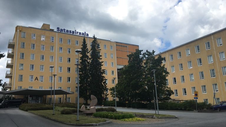 Sairaalarakennus.