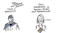 Kolme piirroskuvaa