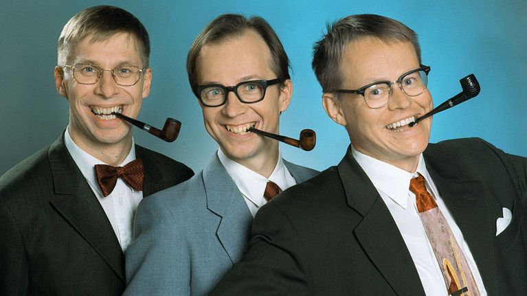 Alivaltiosihteeri-ohjelman Jyrki Liikka, Simo Frangen ja Pasi Heikura 1998