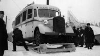 Yleisradion vanha radioauto Salpausselällä Lahdessa n. 1938