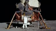 Neil Armstrong på månen.