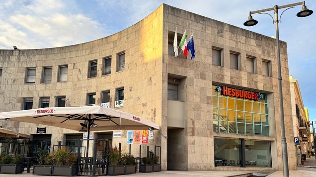 Photo shows Hesburger's outlet in Italy.