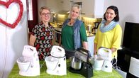 testaajat Pia Nurminen, Laura Takala ja Tuula MacIntosh