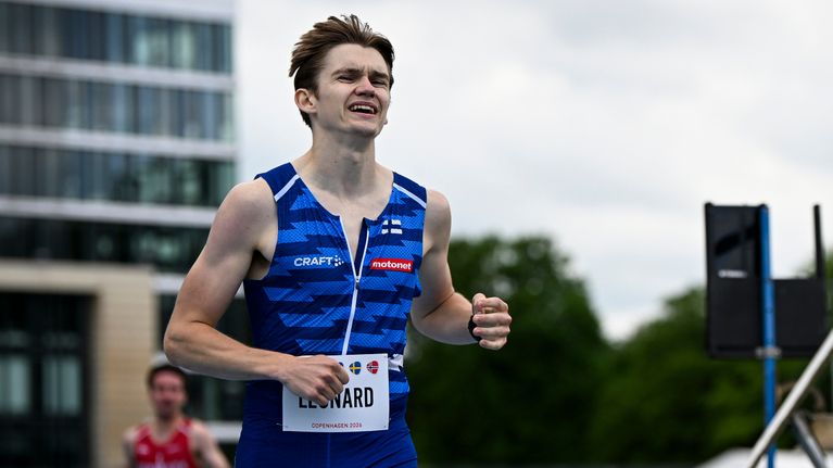 Leonard Markén löper i nordiska mästerskapen 2026.