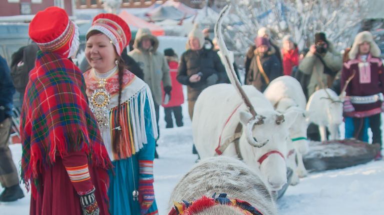Samer och renar i Jokkmokk.