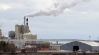 Smoke billows from the chimneys of Stora Enso's Veitsiluoto plant. 