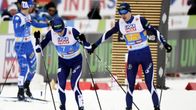 Eero Hirvonen och Ilkka Herola i farten på lördagen.