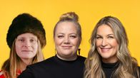 vega adsten kia svaetichin och anne hietanen på en bild gul bakgrund.