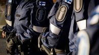 Poliisit ajoharjoituksissa Polamkissa.