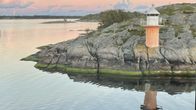 A lighthouse in the Åland archipelago. 