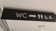Wc-tiloihin ohjaava opastekyltti katonrajassa kauppakeskus Sokkarilla Jyväskylässä-