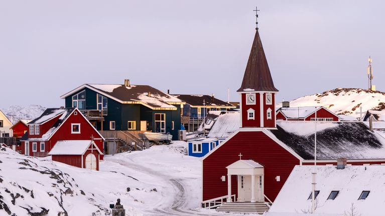 Punainen puukirkko. 