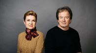 Kirjailijat Sirpa Kähkönen ja Kjell Westö