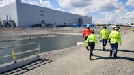 Northvoltin akkutehdasaluetta Skellefteåssa heinäkuussa 2024.
