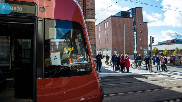 Tampereen ratikka.