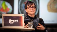 Kiti Müller esiintymässä FutureZone Eventissä.