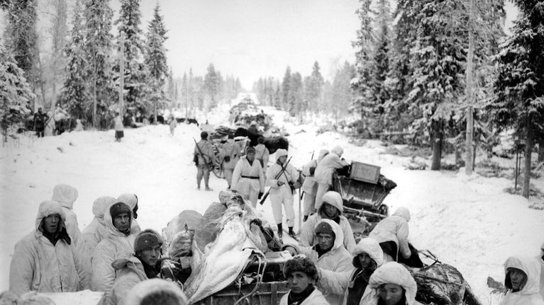Sotilaita talvisodassa vuonna 1940.