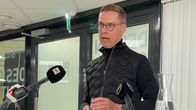 Presidentti Alexander Stubb puhuu lehdistölle LUT-yliopistossa.