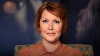 Säveltäjä, muusikko Astrid Swan Mediapoliksen studiolla Tampereella Flinkkilä & Kellomäki -ohjelman kuvauksissa.