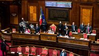 Italienska senaten efter förtroendeomröstning.