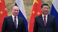Rysslands president Vladimir Putin och Kinas president Xi Jinping i Peking den 4 februari 2022.